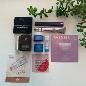 Assorted skincare and makeup